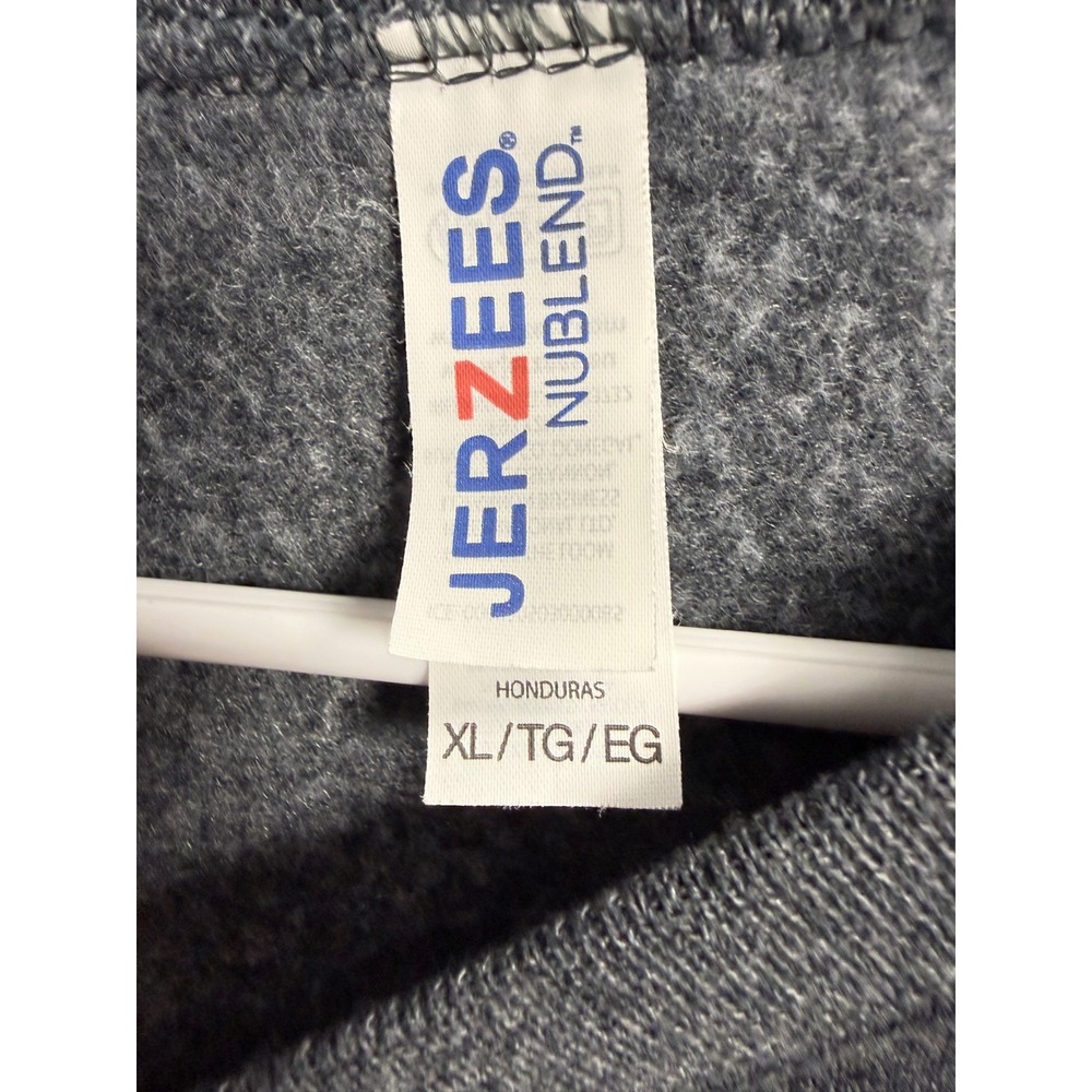 Jerzees NuBlend EST 1951 Carter BloodCare Sweatshirt XL Gray Crewneck Pullover - Picture 5 of 6